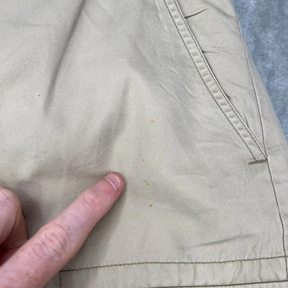 Vintage Polo Ralph Lauren Cargo Pants Mens 36x32 Khaki Relaxed Fit Pockets Twill